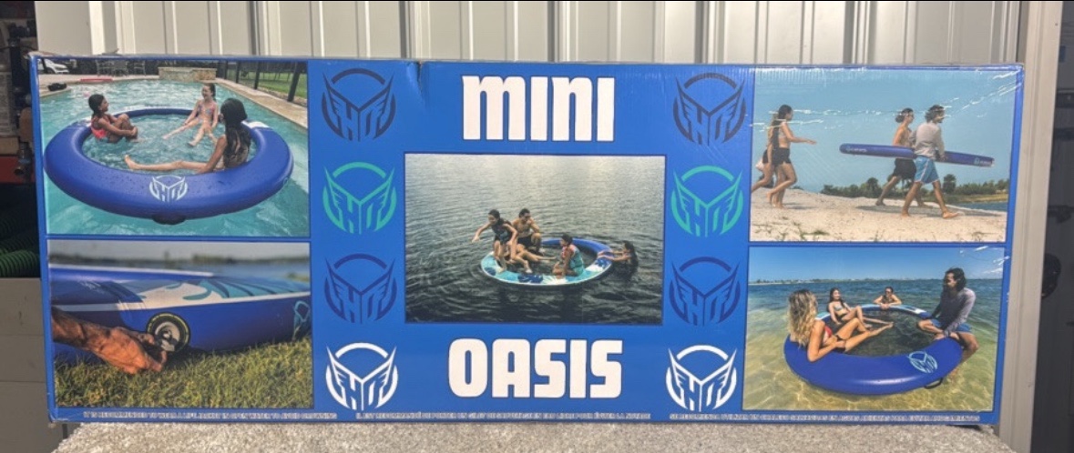 HO Sports Mini Oasis 8 Inflatable Water Ring Float - MSRP $200