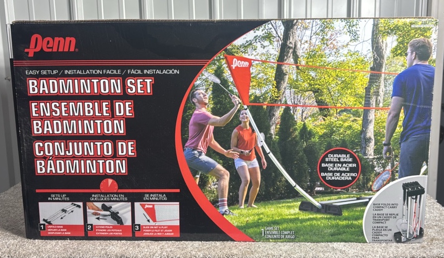 Penn Premium Easy Setup Badminton Set - MSRP $40