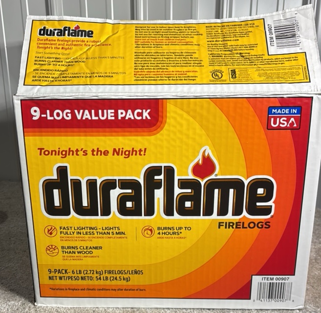 Duraflame Firelogs - 9 Log Value Pack