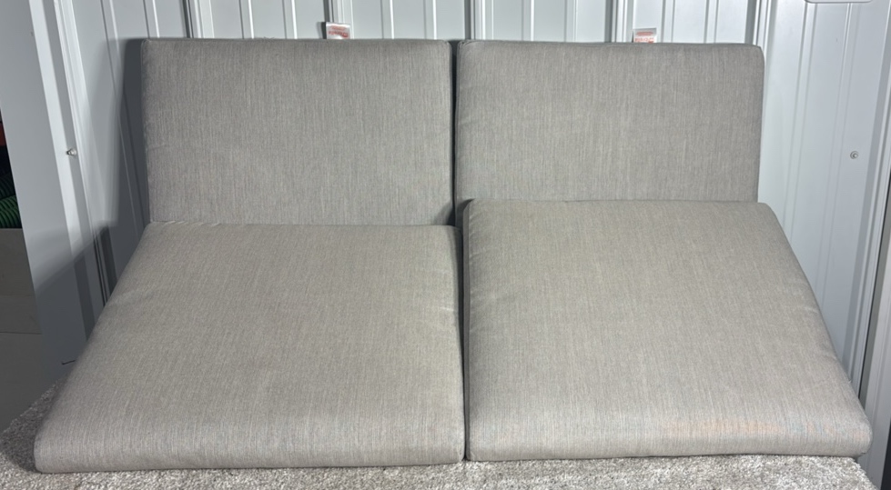 Lot of 4 Sunbrella Outdoor Seat Cushions 19 x 18 (Gray) - MSRP $110