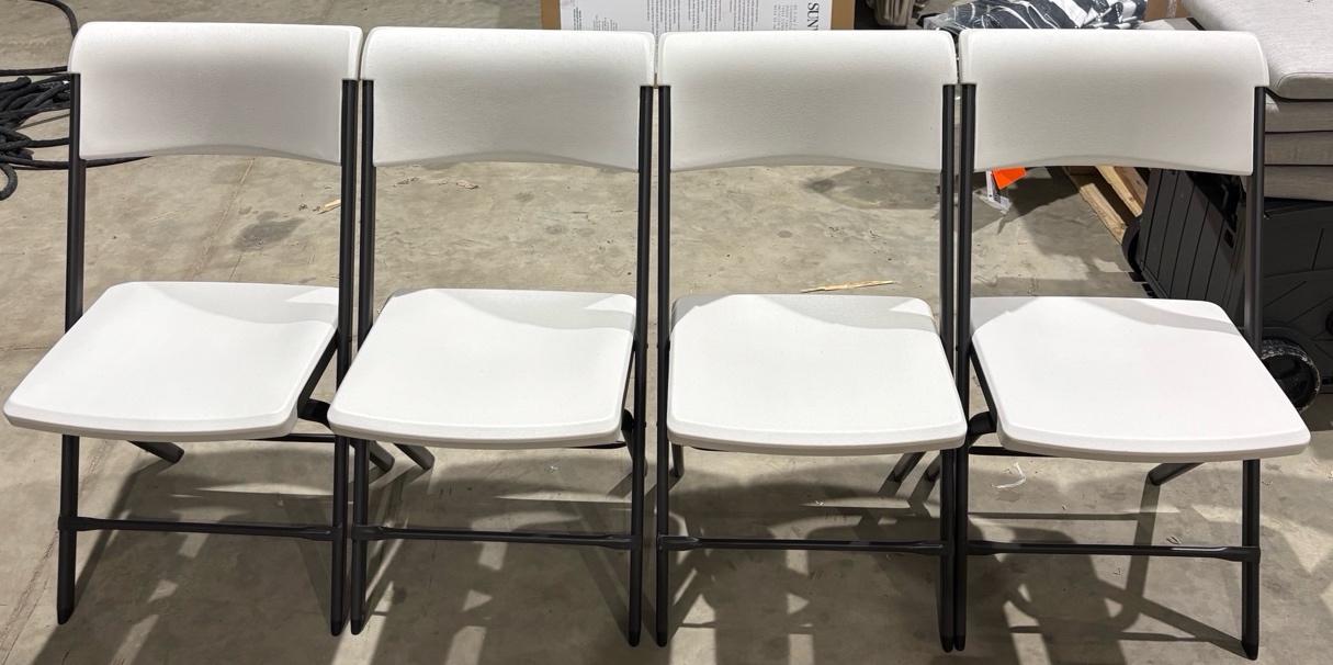 Lifetime Commercial Folding Chair 4-Pack - MSRP $96