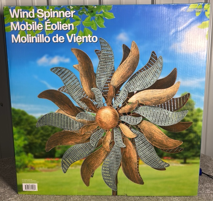 Metal Flower Wind Spinner - MSRP $65