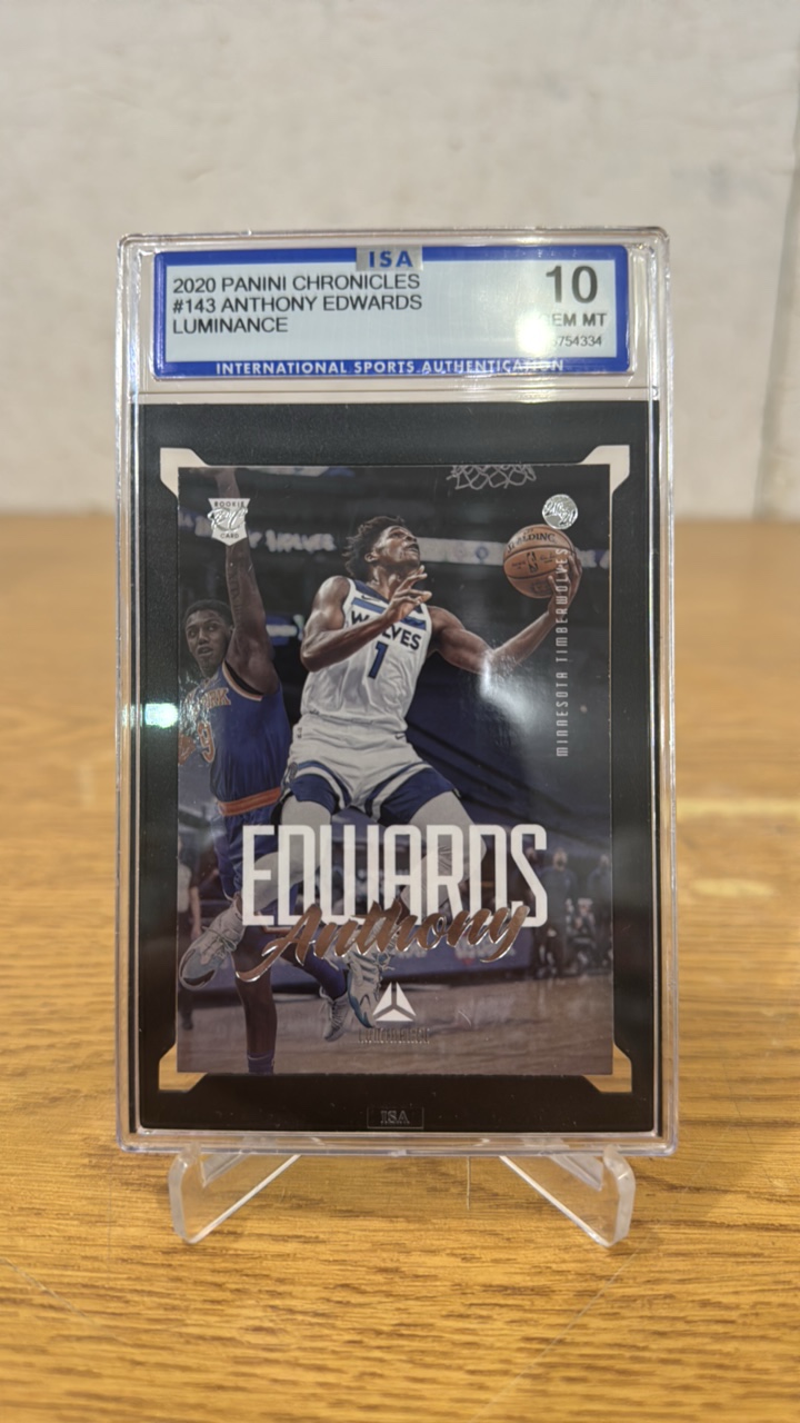 ISA 10 Gem Mint 2020 Luminance Anthony Edwards Rookie