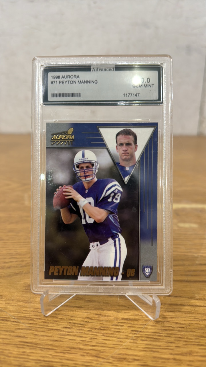 Advanced Grading 10 Gem Mint 1998 Aurora Peyton Manning Rookie