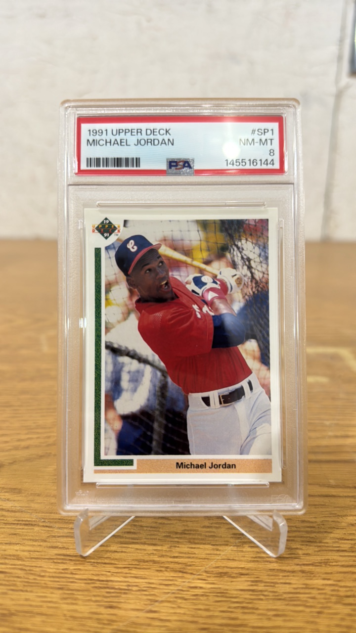 PSA 8 NM-MT 1991 Upper Deck Baseball Michael Jordan Rookie SP