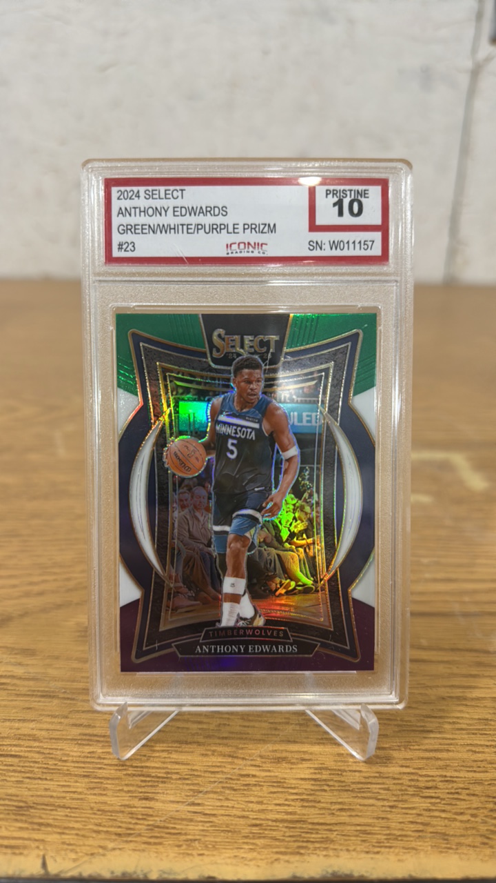 ICONIC 10 Pristine 2024 Select GreenWhitePurple Anthony Edwards