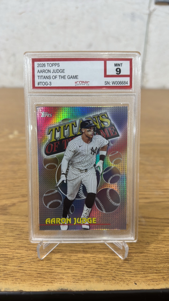 Iconic 9 Mint 2026 Titans of the Game Aaron Judge