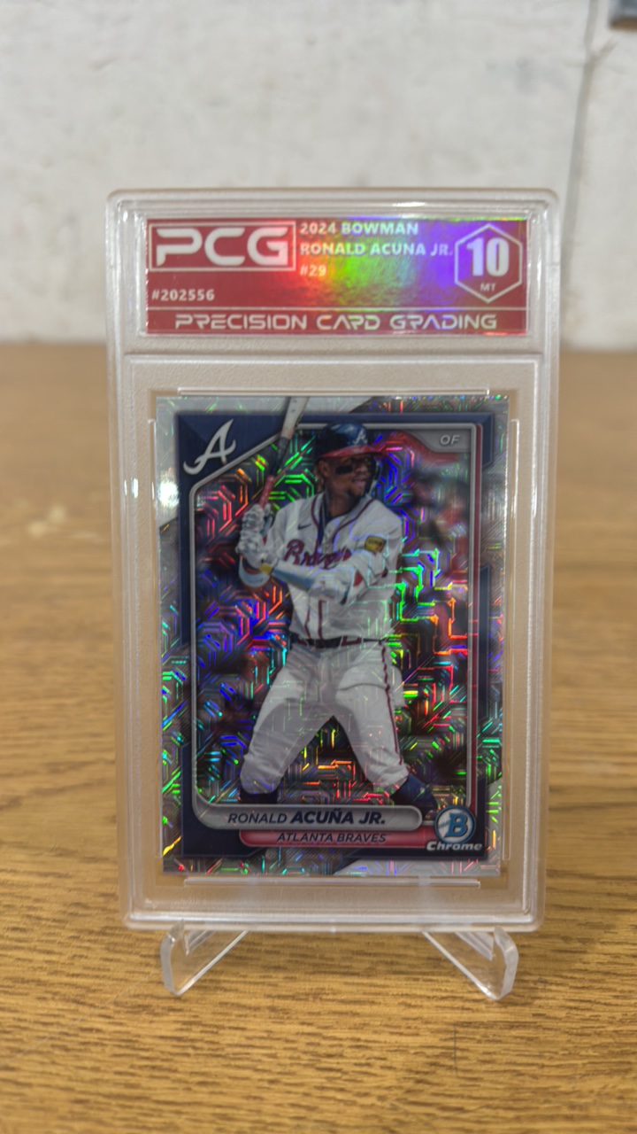 PCG 10 2024 Bowman Chrome Mojo Refractor Ronald Acuna Jr #29
