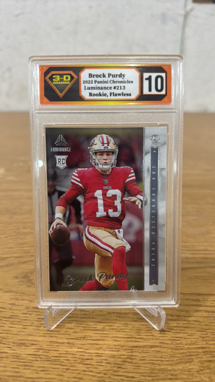 3-D Grading 10 2022 Luminance Brock Purdy Rookie