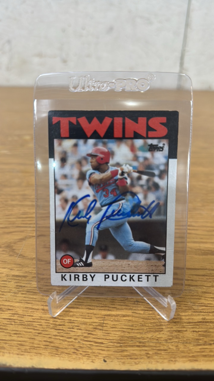 1986 Topps Kirby Puckett Autograph RARE
