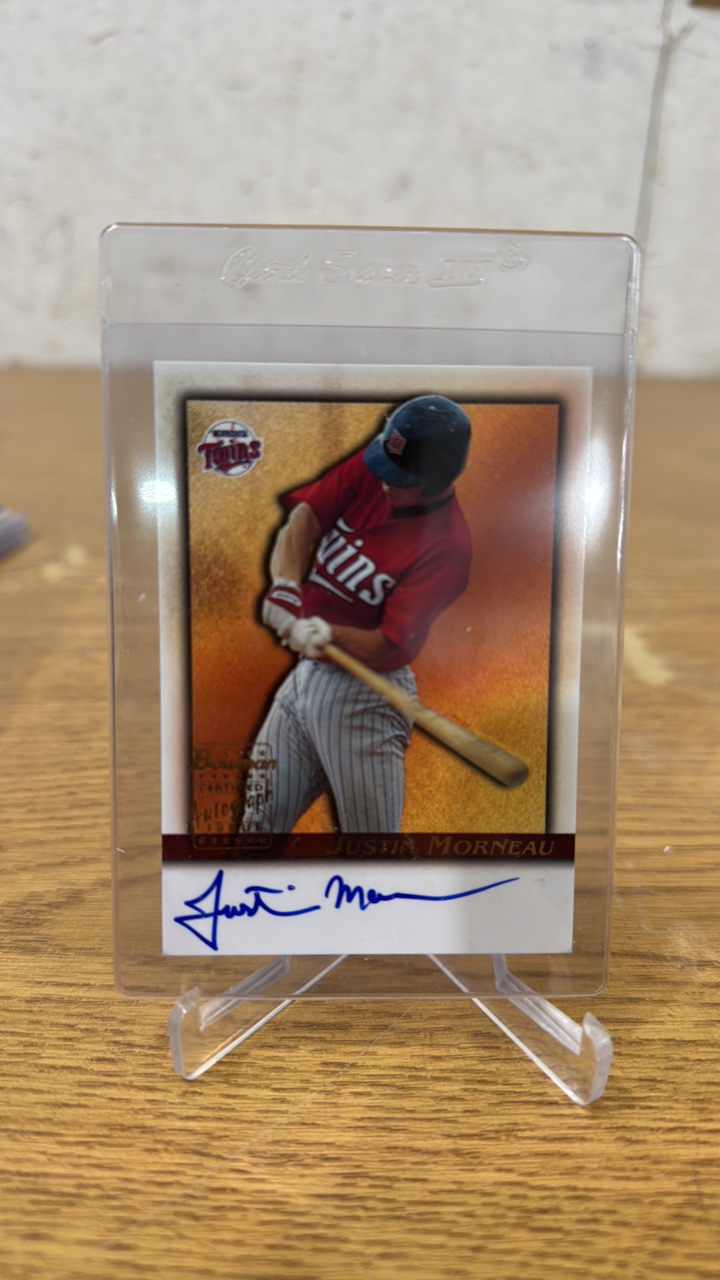 2001 Bowman Autograph Justin Morneau Rookie
