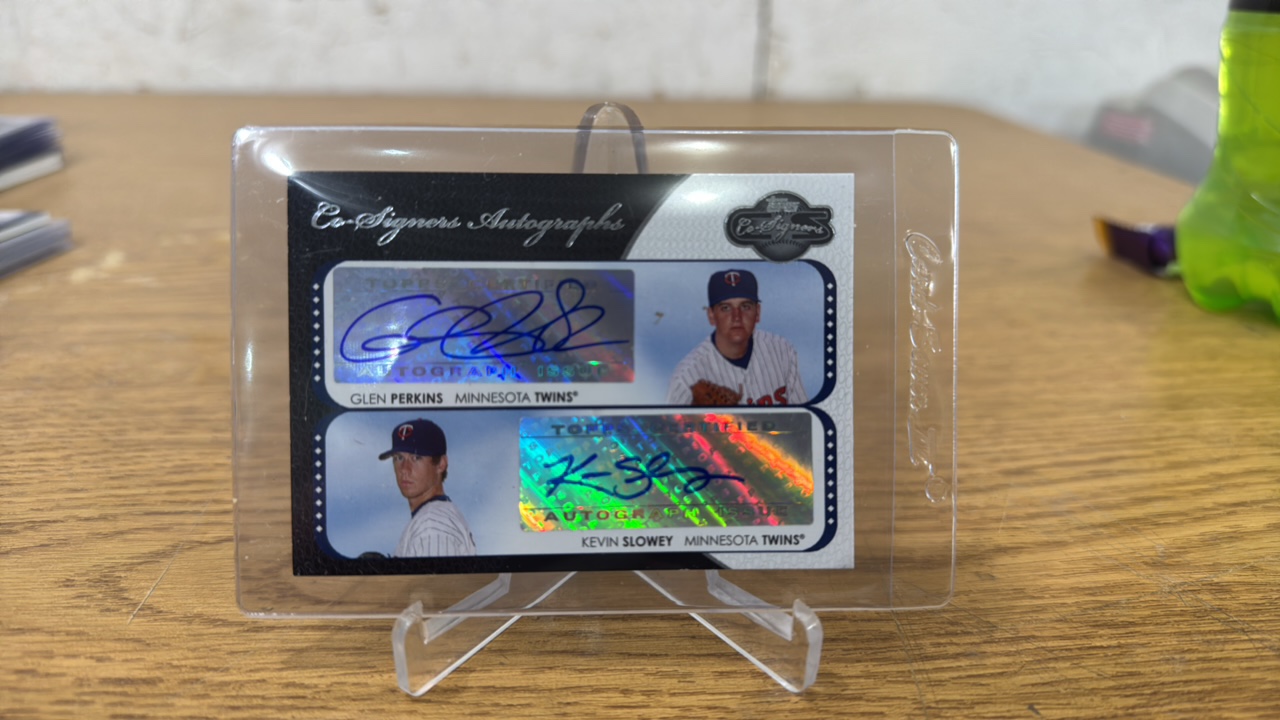2008 Topps Co-Signers Dual Autograph Glen Perkins & Kevin Slowey