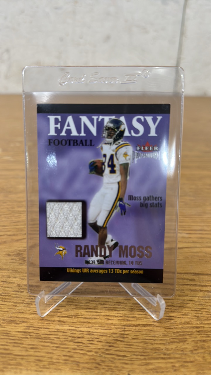 2002 Fleer Premium Fantasy Football Jersey Randy Moss