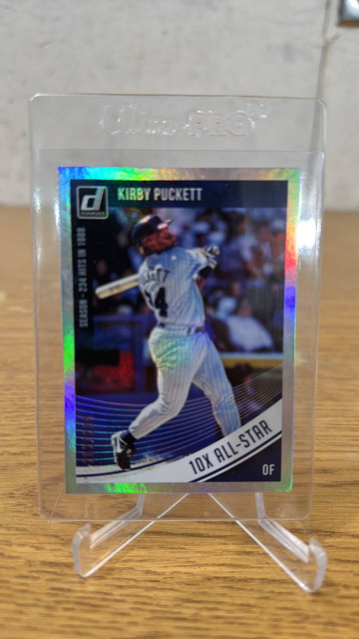 2018 Donruss Season Stats Kirby Puckett Serial #202234