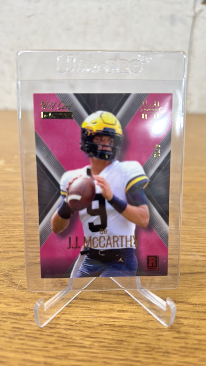 2023 Wild Card Matte X-Plode J.J. McCarthy Rookie Serial #415