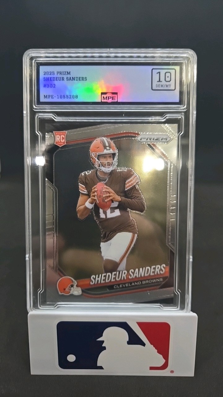 2025 PRIZM SHEDEUR SANDERS ROOKIE CARD GEM MINT 10