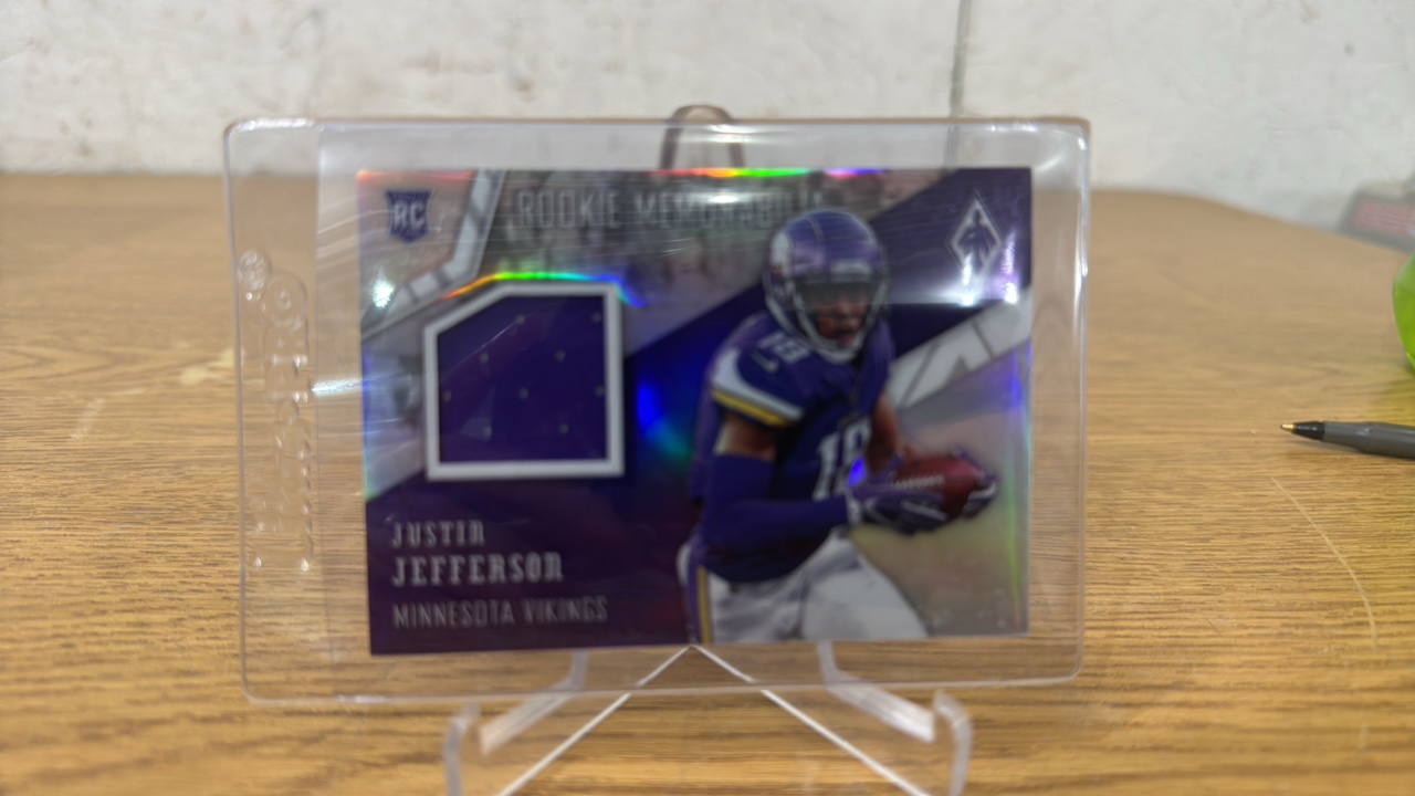 2020 Phoenix Rookie Memorabilia Jersey Serial #37100Justin Jefferson Rookie