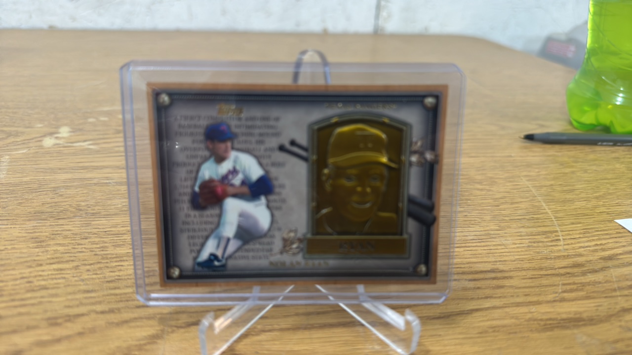 2012 Topps Hall of Fame Gold Plaque Card Nolan Ryan