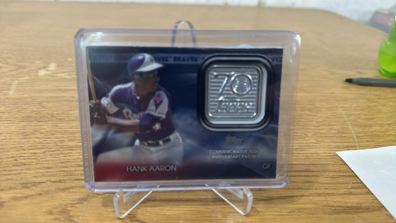 2021 Topps 70th Anniversary Patch Hank Aaron