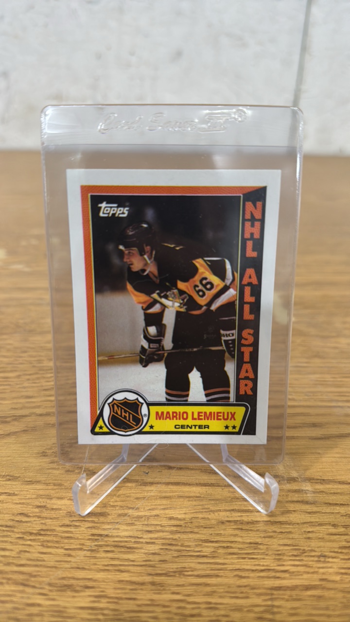 1989 Topps NHL ALL Star Sticker Mario Lemieux #3