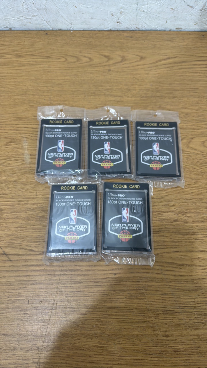 (5) New Ultra Pro 130pt One Touch Card Cases