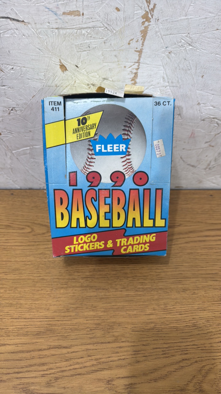1990 Fleer Baseball 36 Pack Box