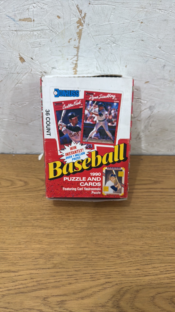 1990 Donruss Baseball 36 Pack Box