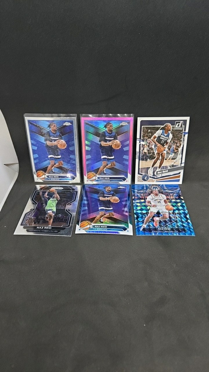 (6) NAZ REID BASKETBALL CARD LOT