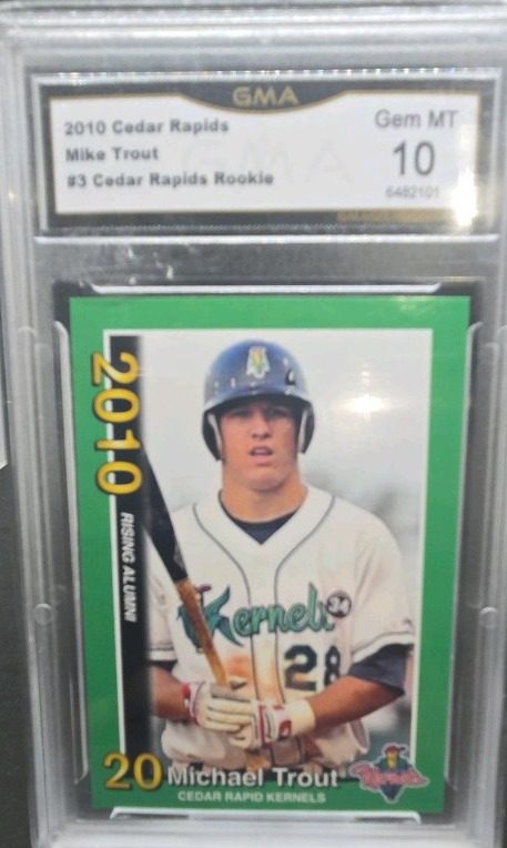 2010 Mike Trout rookie card Gem Mint 10