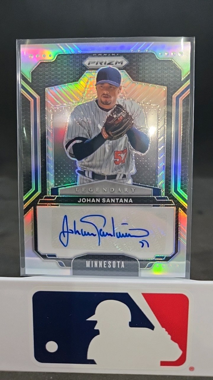 2025 PANINI JOHAN SANTANA AUTOGRAPH CARD