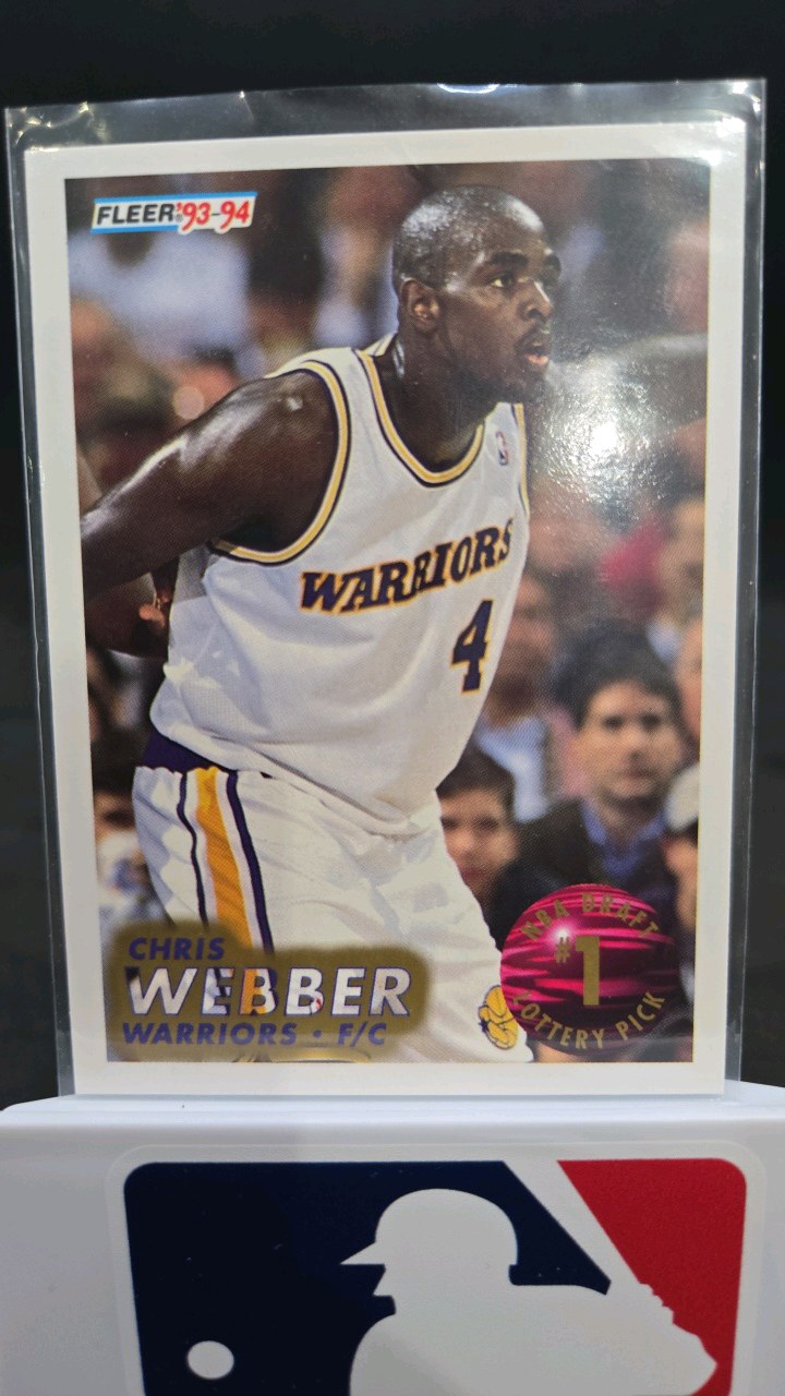 1993 FLEER CHRIS WEBBER ROOKIE CARD