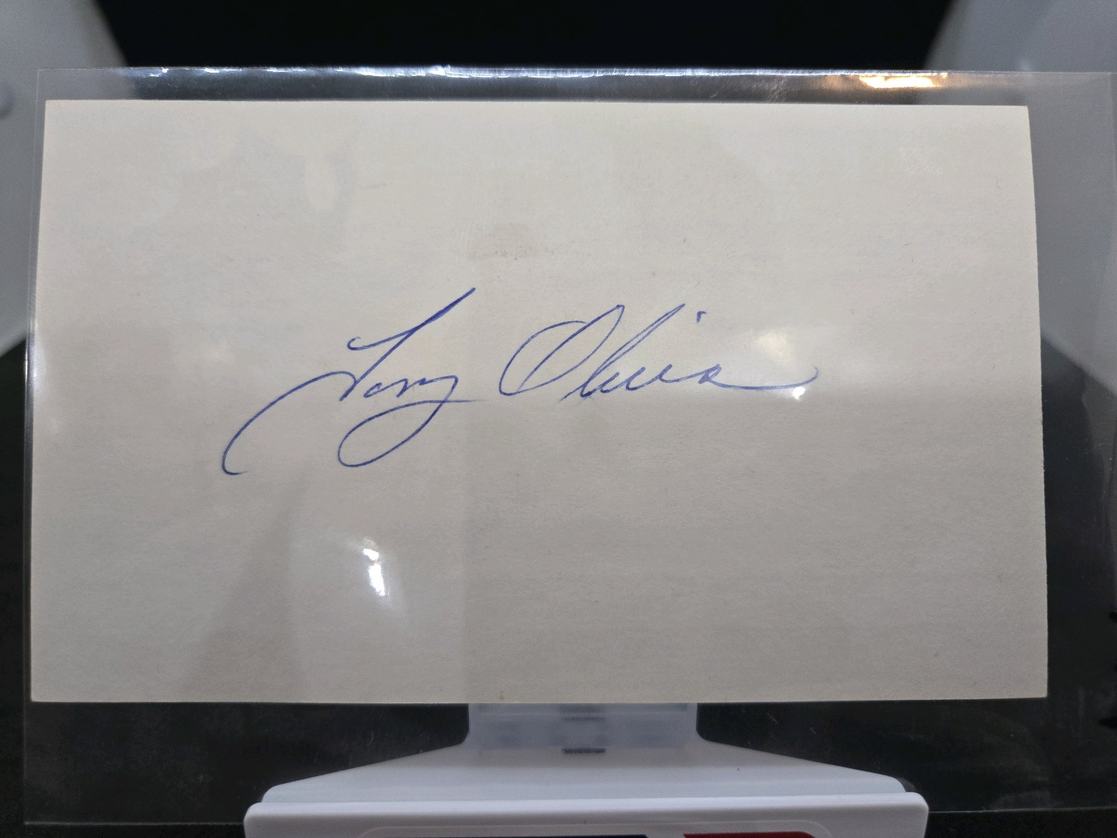 TONY OLIVA AUTOGRAPH INDEX CARD