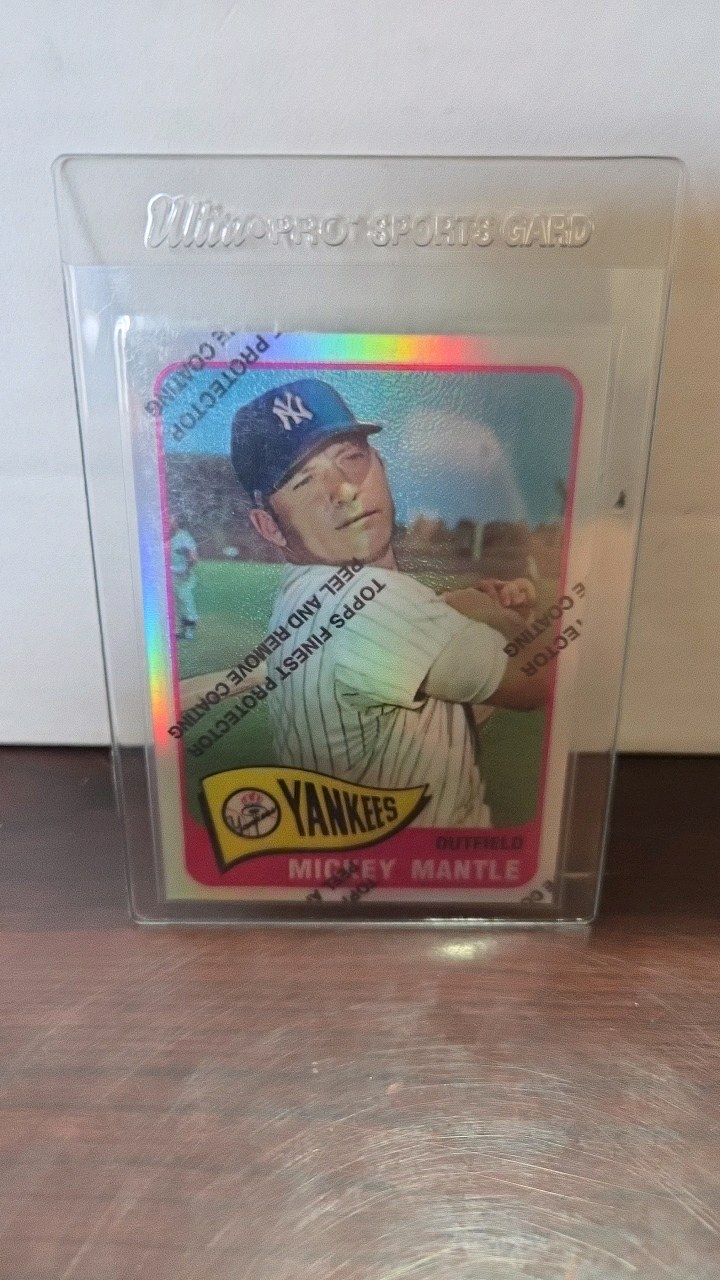 1996 Topps Mickey Mantle 65 reprint refractor