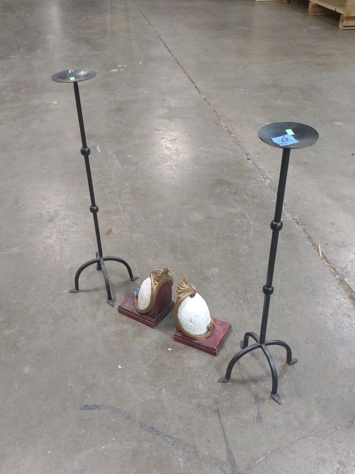 book ends candle holders