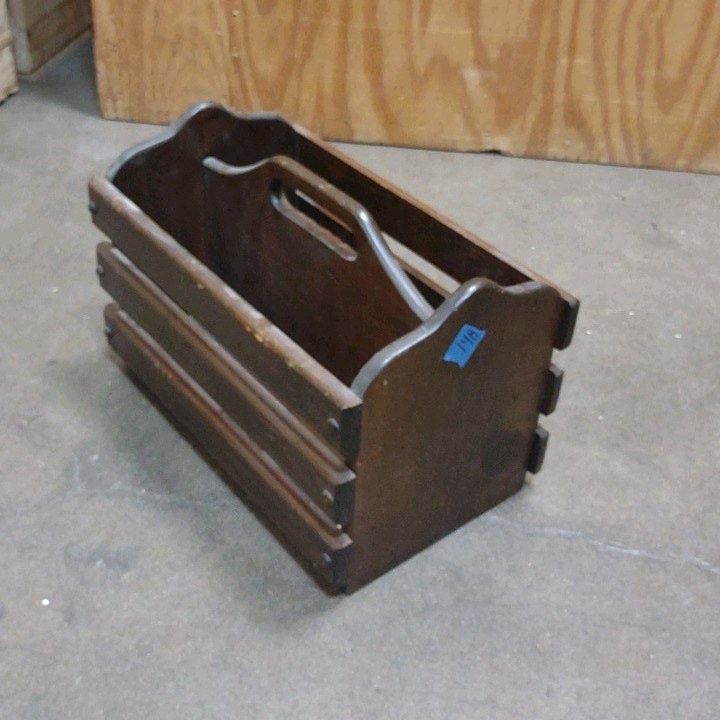vintage magazine rack