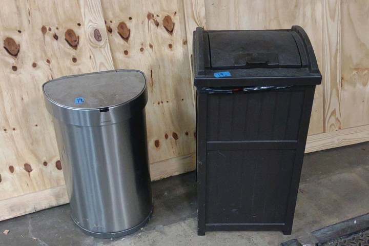 garbage cans