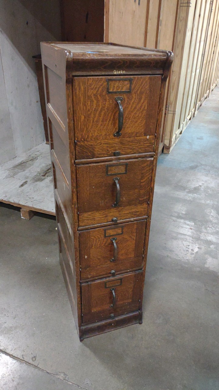 vintage file cabinet