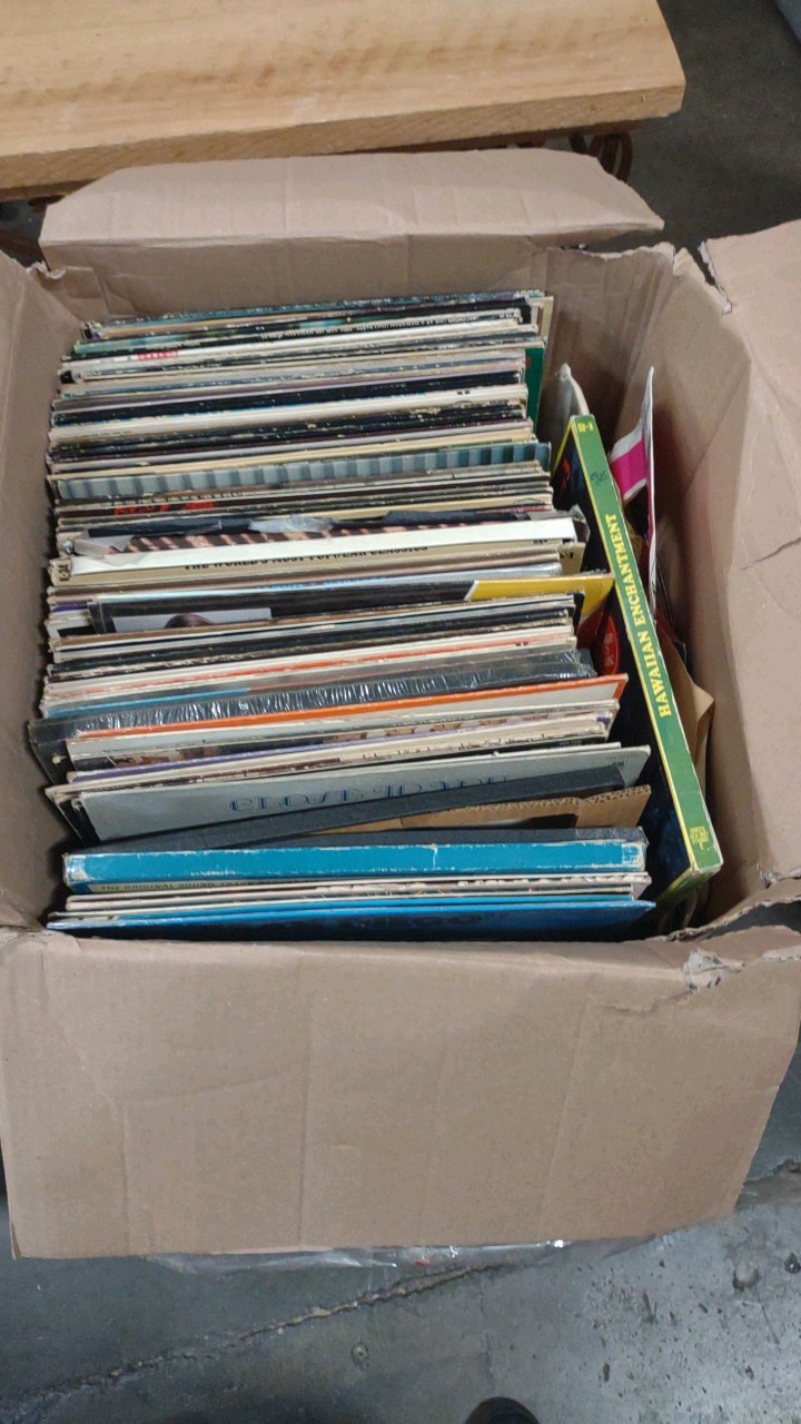 box full of records