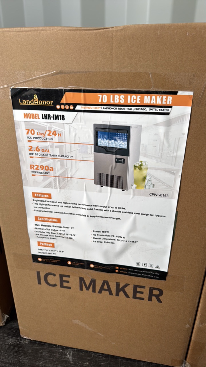 70 Lbs Ice Maker  LandHonor  2026  Unused  LHR-IM18
