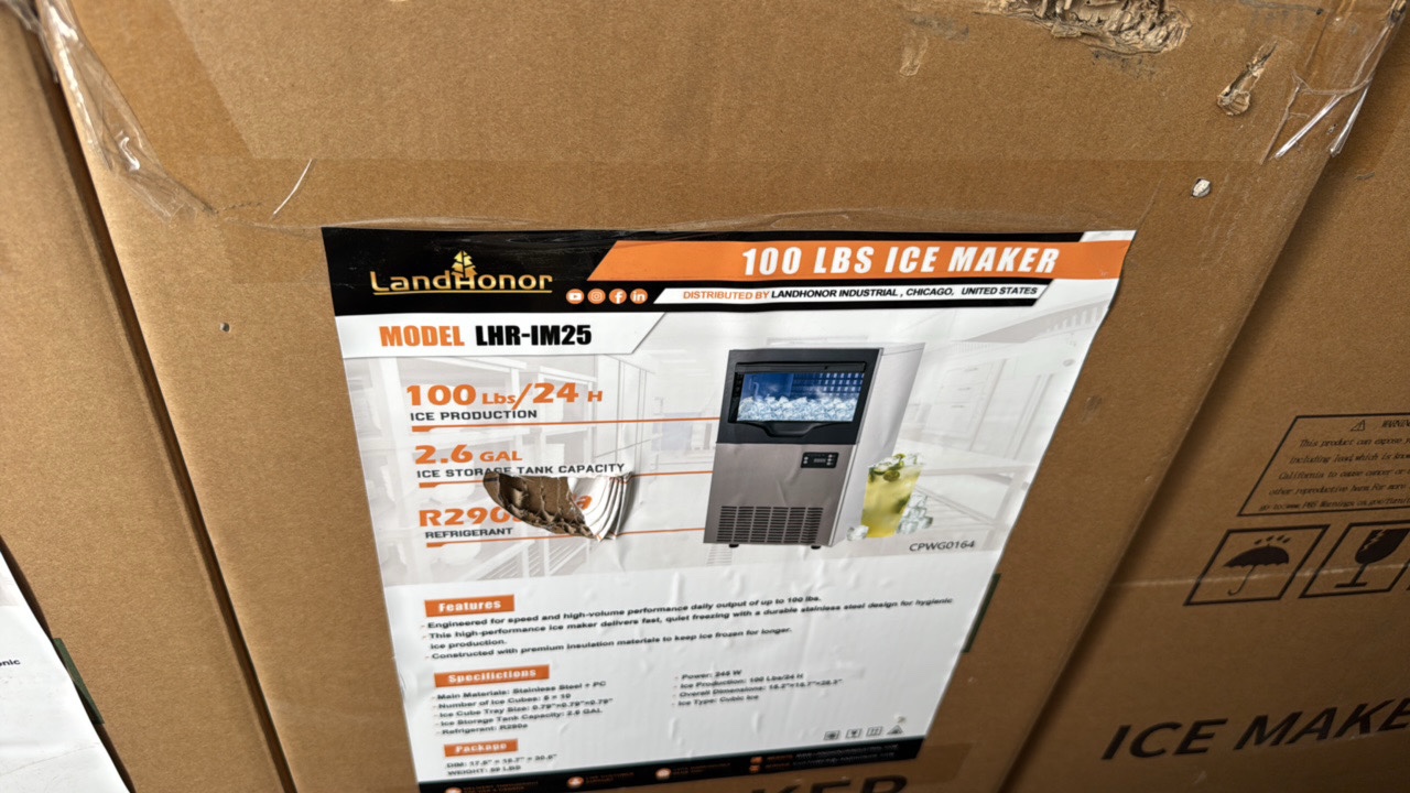 100 Lbs Ice Maker  LandHonor  2026  Unused  LHR-IM25