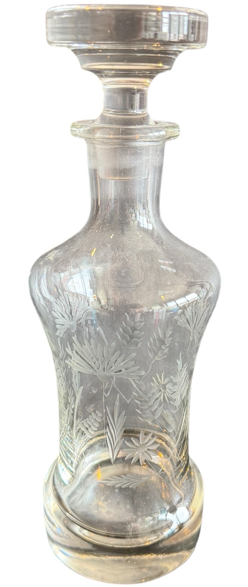 Etched Glass Decanter