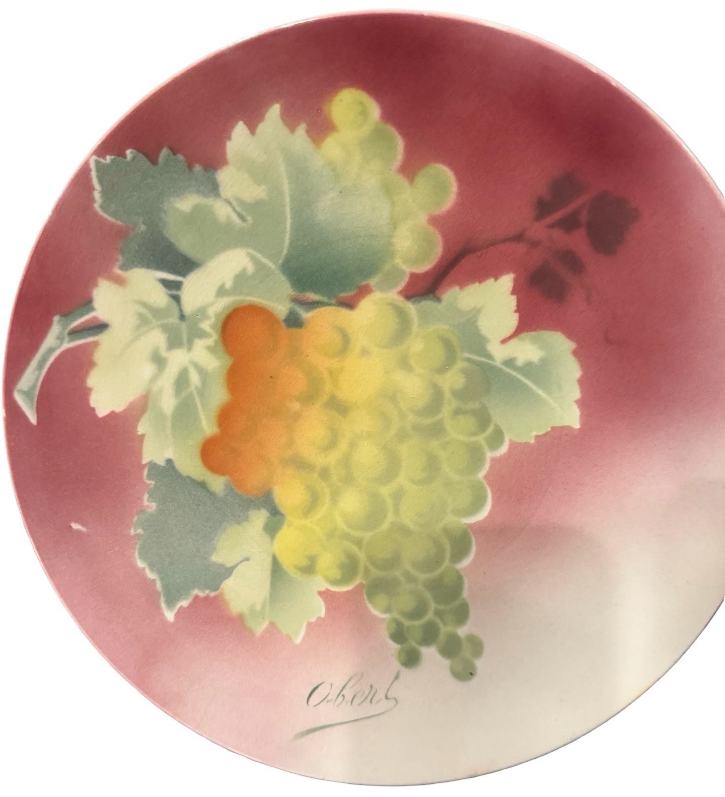 Vintage K & G Luneville Grape Design Plate