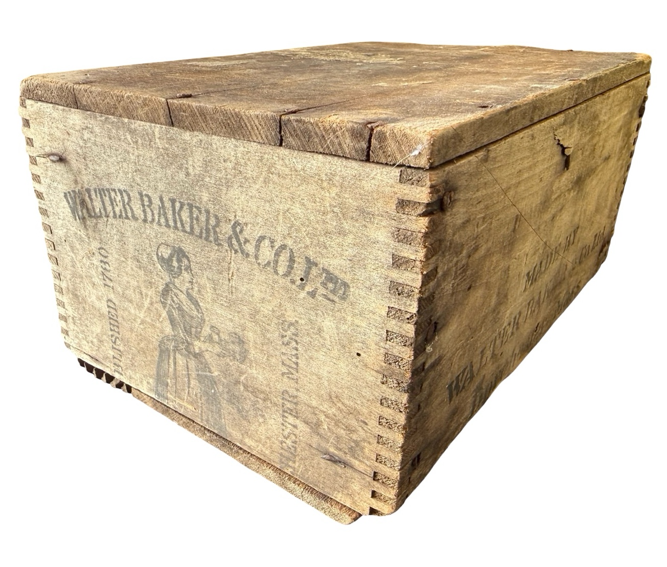 Walter Baker & Co. Small Wooden Crate