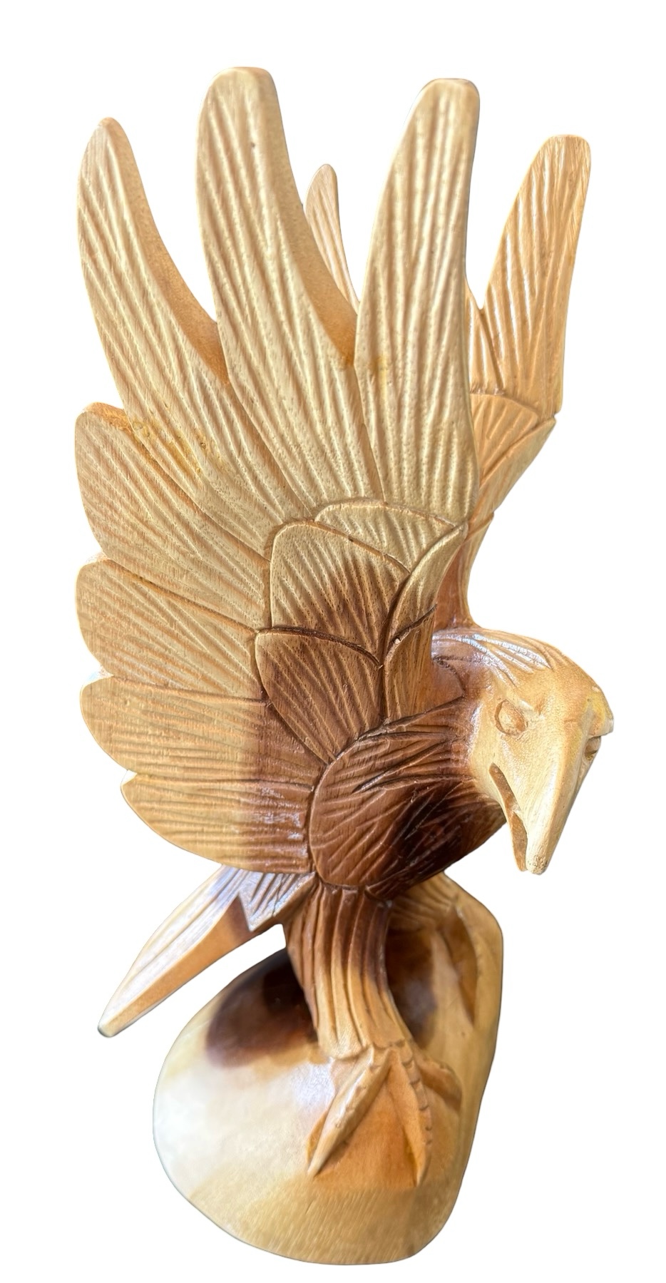 Hand Carved American Eagle Sculpture
