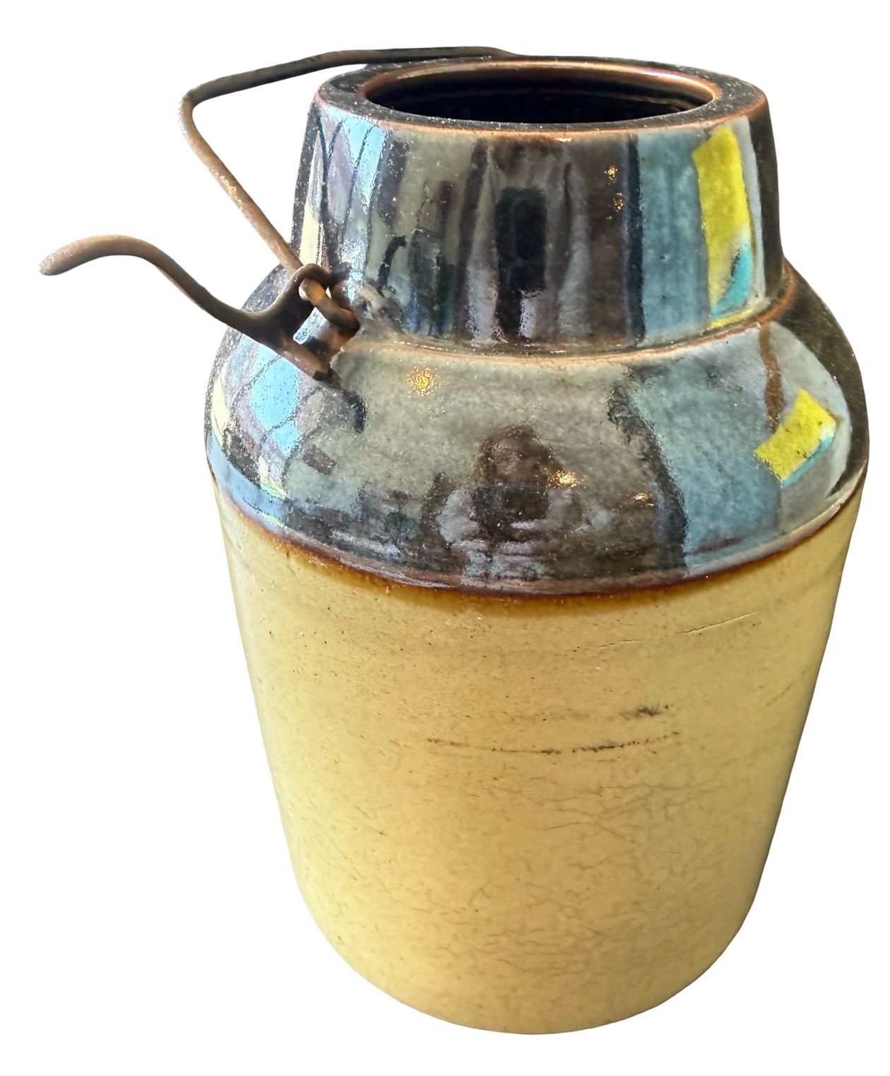 Antique Stoneware Canning Crock - No Lid