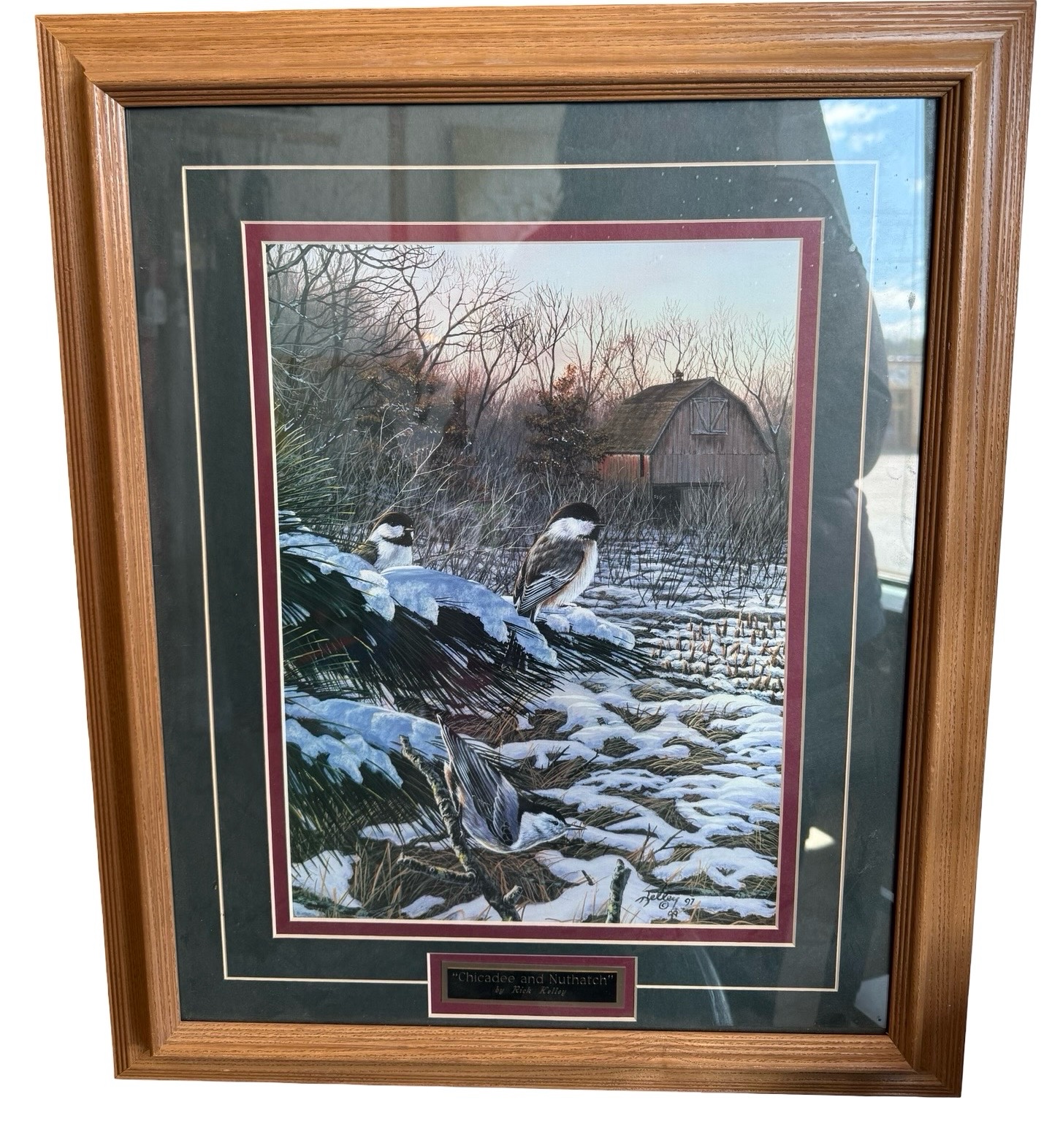 Chickadee & Nuthatch By Rick Kelley