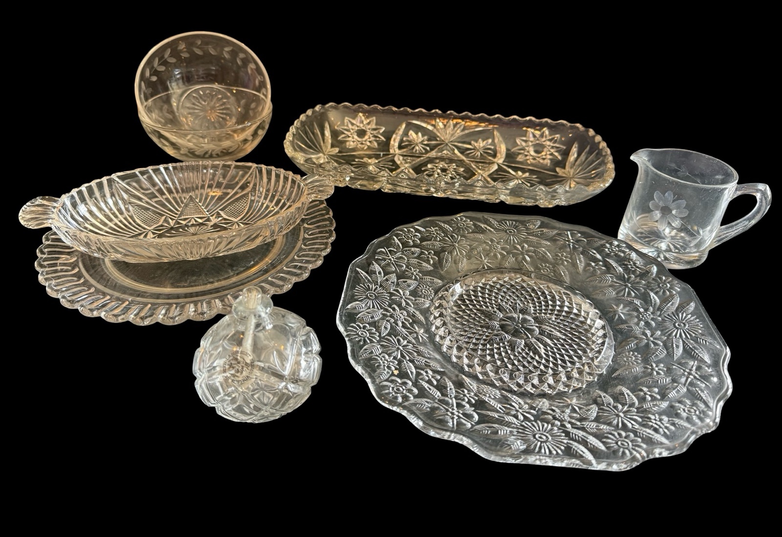 Collection of Cut Crystal Glass