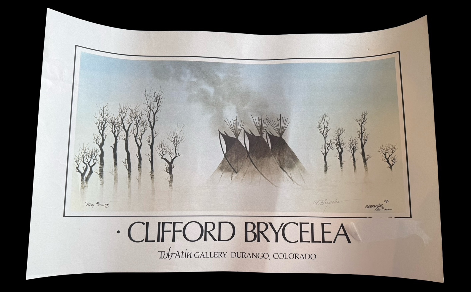 Misty Morning Signed Print by Clifford Brycelea