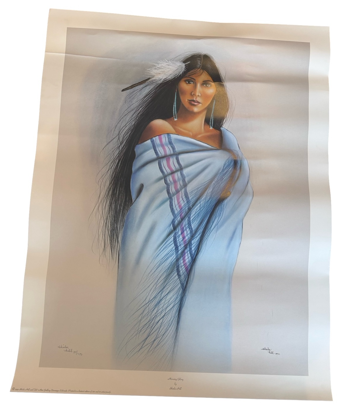 Morning Glory Signed by Sheila Hill & Numbered 84750