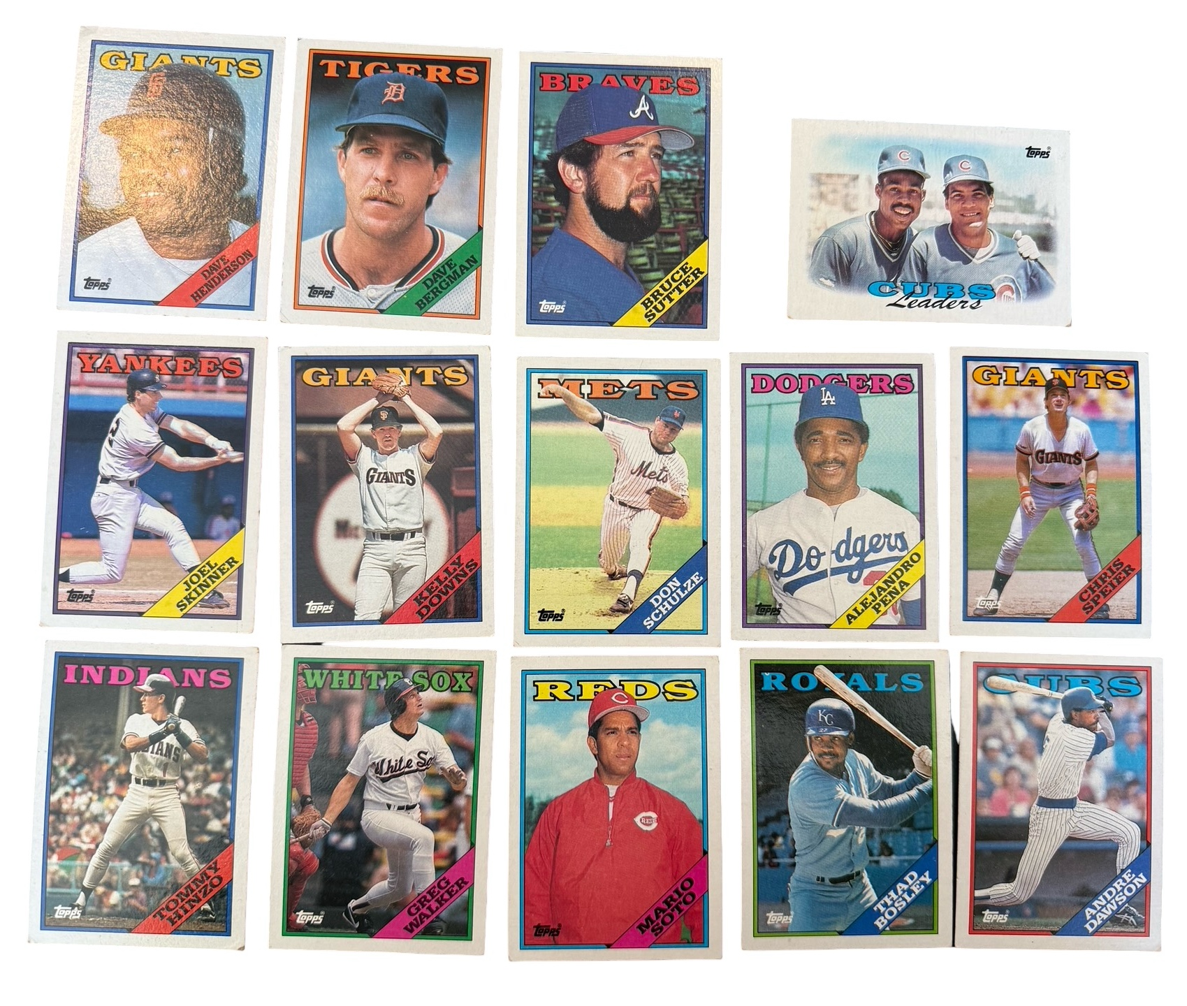 Collection of Vintage Topps Baseball Cards